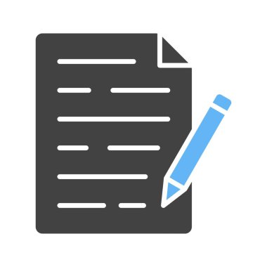 Simge vektör resmi yazılıyor. Mobil uygulama web uygulaması ve yazdırma ortamı için uygundur.