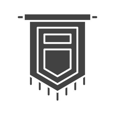 Sancak simgesi vektör görüntüsü. Mobil uygulama web uygulaması ve yazdırma ortamı için uygundur.