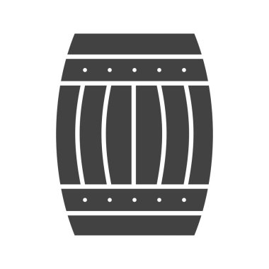 Namlu simgesi vektör görüntüsü. Mobil uygulama web uygulaması ve yazdırma ortamı için uygundur.