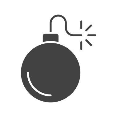 Bomba ikonu vektör görüntüsü. Mobil uygulama web uygulaması ve yazdırma ortamı için uygundur.