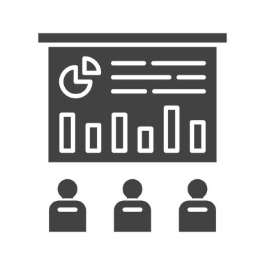 İş Tanıtım simgesi vektör görüntüsü. Mobil uygulama web uygulaması ve yazdırma ortamı için uygundur.