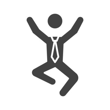 İş adamı ikon vektör imajı çiziyor. Mobil uygulama web uygulaması ve yazdırma ortamı için uygundur.