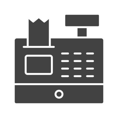 Cash Machine ikon vektör görüntüsü. Mobil uygulama web uygulaması ve yazdırma ortamı için uygundur.