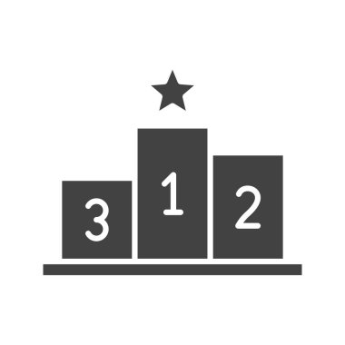 Rekabet simgesi vektör imajı. Mobil uygulama web uygulaması ve yazdırma ortamı için uygundur.