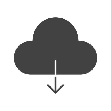 Bulut simgesi vektör görüntüsünden indir. Mobil uygulama web uygulaması ve yazdırma ortamı için uygundur.