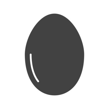 Yumurta simgesi vektör görüntüsü. Mobil uygulama web uygulaması ve yazdırma ortamı için uygundur.