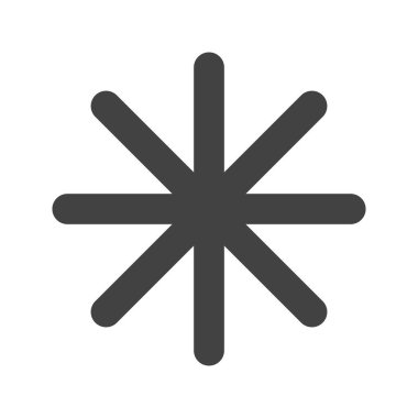 Sekiz Konuşan Asterisk ikon vektör görüntüsü. Mobil uygulama web uygulaması ve yazdırma ortamı için uygundur.