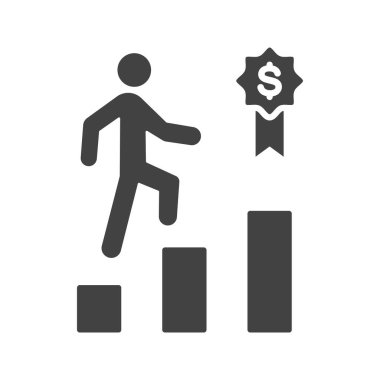 Çalışan Motivasyon ikonu vektör görüntüsü. Mobil uygulama web uygulaması ve yazdırma ortamı için uygundur.