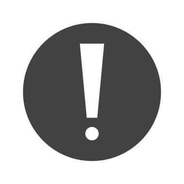 Ünlem simgesi vektör resmi. Mobil uygulama web uygulaması ve yazdırma ortamı için uygundur.