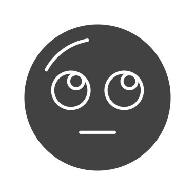 Rolling Eyes ikon vektör görüntüsü olan yüz. Mobil uygulama web uygulaması ve yazdırma ortamı için uygundur.