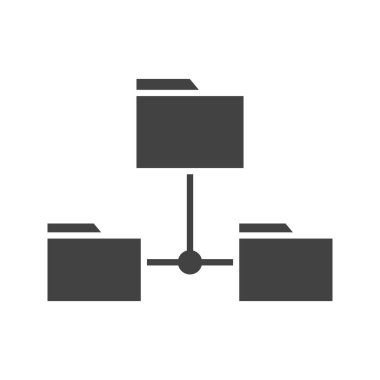 Dizin Paylaşımı Veri simgesi vektör resmi. Mobil uygulama web uygulaması ve yazdırma ortamı için uygundur.