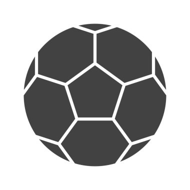Futbol ikonu vektör görüntüsü. Mobil uygulama web uygulaması ve yazdırma ortamı için uygundur.
