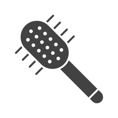 Saç fırçası ikonu vektör görüntüsü. Mobil uygulama web uygulaması ve yazdırma ortamı için uygundur.