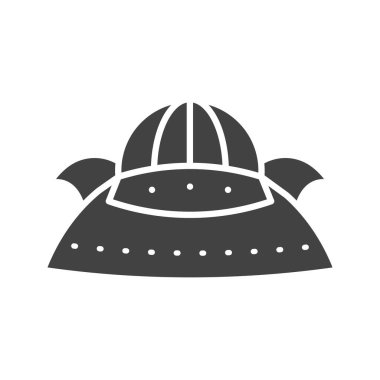 Kask simgesi vektör görüntüsü. Mobil uygulama web uygulaması ve yazdırma ortamı için uygundur.