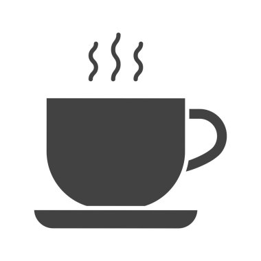 Sıcak İçecek ikonu vektör görüntüsü. Mobil uygulama web uygulaması ve yazdırma ortamı için uygundur.