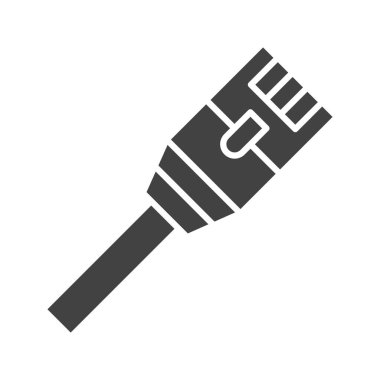 İnternet Kablo ikonu vektör görüntüsü. Mobil uygulama web uygulaması ve yazdırma ortamı için uygundur.