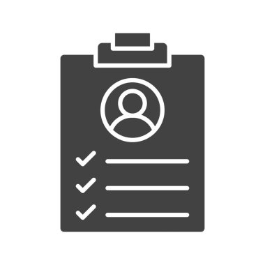 Görev tanımlama simgesi vektör resmi. Mobil uygulama web uygulaması ve yazdırma ortamı için uygundur.