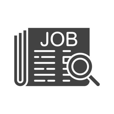 Görev Arama simgesi vektör görüntüsü. Mobil uygulama web uygulaması ve yazdırma ortamı için uygundur.