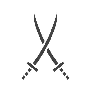 Katana ikon vektör görüntüsü. Mobil uygulama web uygulaması ve yazdırma ortamı için uygundur.