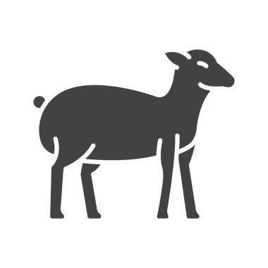 Kuzu simgesi vektör görüntüsü. Mobil uygulama web uygulaması ve yazdırma ortamı için uygundur.