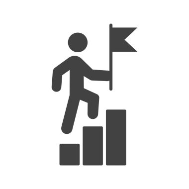 Liderlik simgesi vektör görüntüsü. Mobil uygulama web uygulaması ve yazdırma ortamı için uygundur.