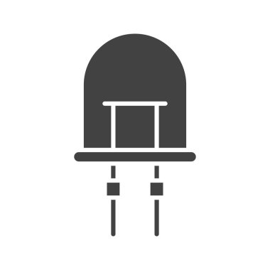 Işık Diyot simgesi vektör görüntüsü yayıyor. Mobil uygulama web uygulaması ve yazdırma ortamı için uygundur.