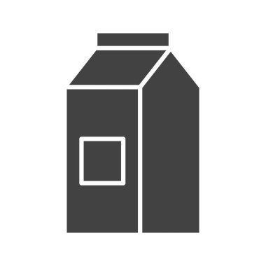 Süt kutusu ikon vektör görüntüsü. Mobil uygulama web uygulaması ve yazdırma ortamı için uygundur.