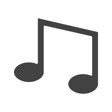 Müzik Notaları ikon vektör görüntüsü. Mobil uygulama web uygulaması ve yazdırma ortamı için uygundur.