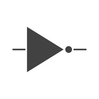 Geçit simgesi vektör resmi değil. Mobil uygulama web uygulaması ve yazdırma ortamı için uygundur.