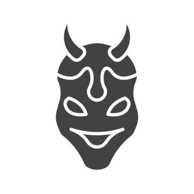 Oni simge vektör görüntüsü. Mobil uygulama web uygulaması ve yazdırma ortamı için uygundur.