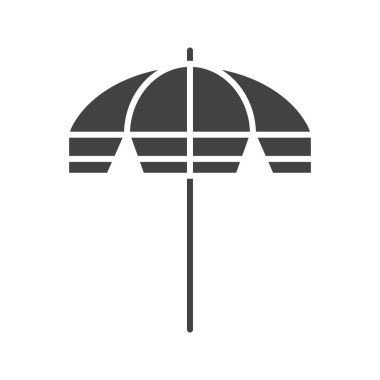 Şemsiye ikonu vektör görüntüsü. Mobil uygulama web uygulaması ve yazdırma ortamı için uygundur.