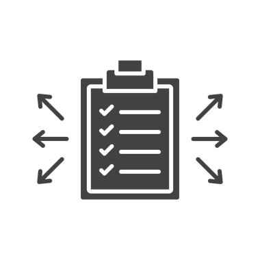 Politika Dağıtım simgesi vektör görüntüsü. Mobil uygulama web uygulaması ve yazdırma ortamı için uygundur.