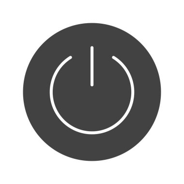 Güç Düğmesi simgesi vektör görüntüsü. Mobil uygulama web uygulaması ve yazdırma ortamı için uygundur.