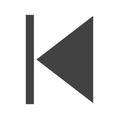 Önceki Parça simgesi vektör resmi. Mobil uygulama web uygulaması ve yazdırma ortamı için uygundur.