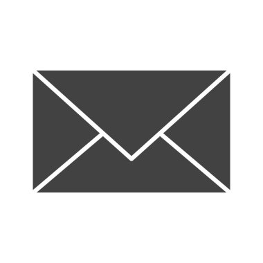 Kırmızı Zarf simgesi vektör görüntüsü. Mobil uygulama web uygulaması ve yazdırma ortamı için uygundur.