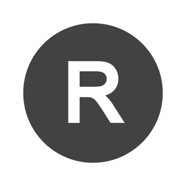 Kayıtlı simge vektör görüntüsü. Mobil uygulama web uygulaması ve yazdırma ortamı için uygundur.