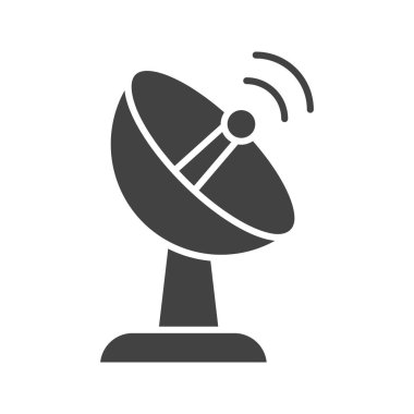 Uydu simgesi vektör görüntüsü. Mobil uygulama web uygulaması ve yazdırma ortamı için uygundur.