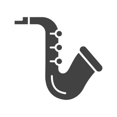 Saksafon ikonu vektör görüntüsü. Mobil uygulama web uygulaması ve yazdırma ortamı için uygundur.