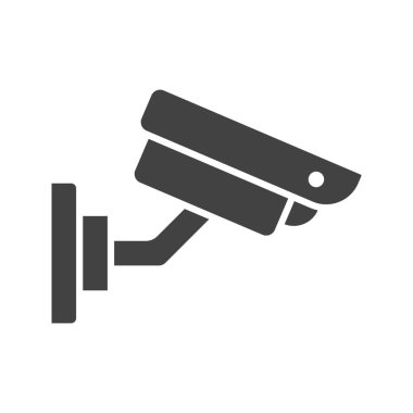 Güvenlik kamerası ikon vektör görüntüsü. Mobil uygulama web uygulaması ve yazdırma ortamı için uygundur.