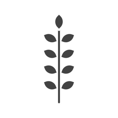 Pirinç yaprağı ikon vektör resmi. Mobil uygulama web uygulaması ve yazdırma ortamı için uygundur.