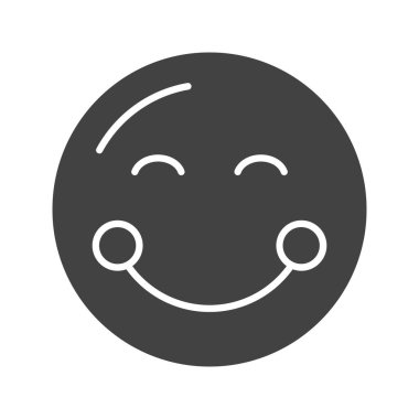 Gülen Yüz ikon vektör görüntüsü. Mobil uygulama web uygulaması ve yazdırma ortamı için uygundur.