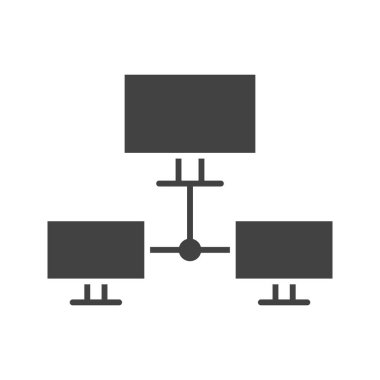 Sistem Ağı simgesi vektör resmi. Mobil uygulama web uygulaması ve yazdırma ortamı için uygundur.