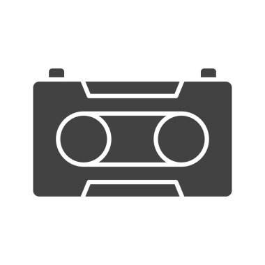 Teyp Kaydedici ikon vektör resmi. Mobil uygulama web uygulaması ve yazdırma ortamı için uygundur.