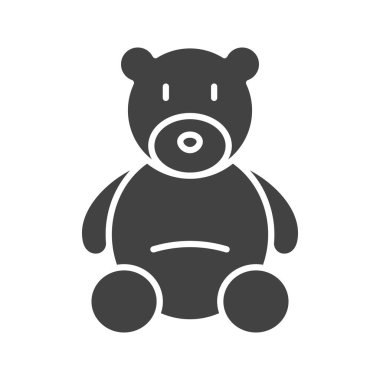 Teddy Bear ikon vektör görüntüsü. Mobil uygulama web uygulaması ve yazdırma ortamı için uygundur.