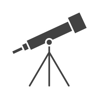 Teleskop simgesi vektör görüntüsü. Mobil uygulama web uygulaması ve yazdırma ortamı için uygundur.