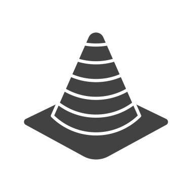 Trafik Konisi simgesi vektör görüntüsü. Mobil uygulama web uygulaması ve yazdırma ortamı için uygundur.