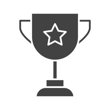 Kupa ikonu vektör görüntüsü. Mobil uygulama web uygulaması ve yazdırma ortamı için uygundur.