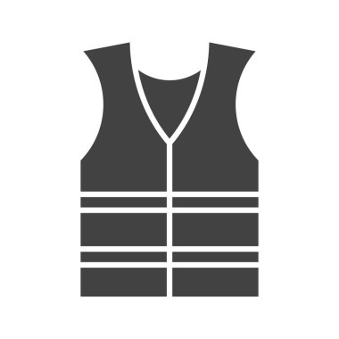 Yelek simgesi vektör görüntüsü. Mobil uygulama web uygulaması ve yazdırma ortamı için uygundur.