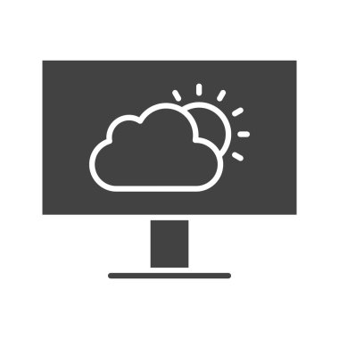 Hava Durumu ikonu vektör görüntüsü. Mobil uygulama web uygulaması ve yazdırma ortamı için uygundur.