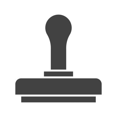 Tahta damga ikon vektör görüntüsü. Mobil uygulama web uygulaması ve yazdırma ortamı için uygundur.